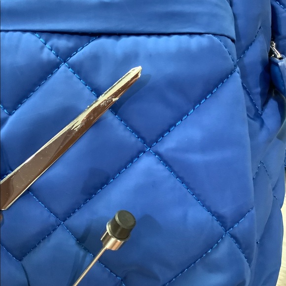 MARC JACOBS QUILTED MARINE BLUE NYLON BACKPACK - Picture 5 of 8